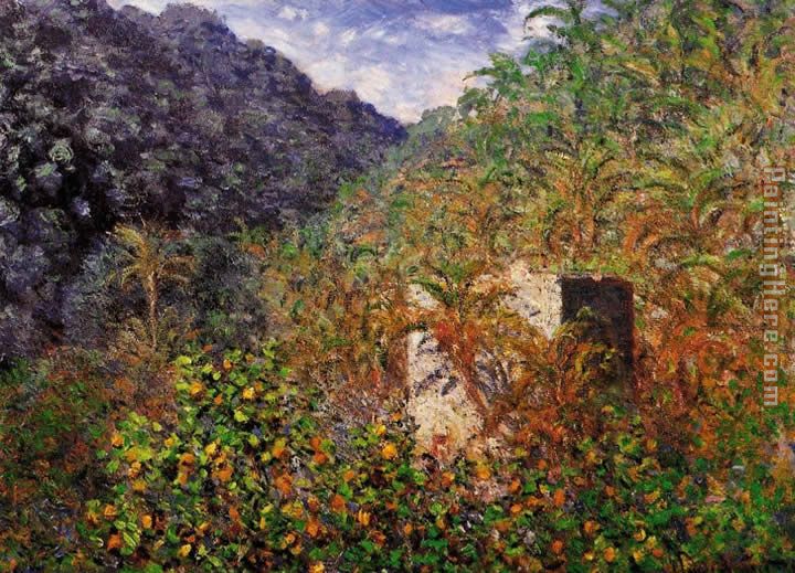 The Valley of Sasso Bordighera 2 painting - Claude Monet The Valley of Sasso Bordighera 2 art painting